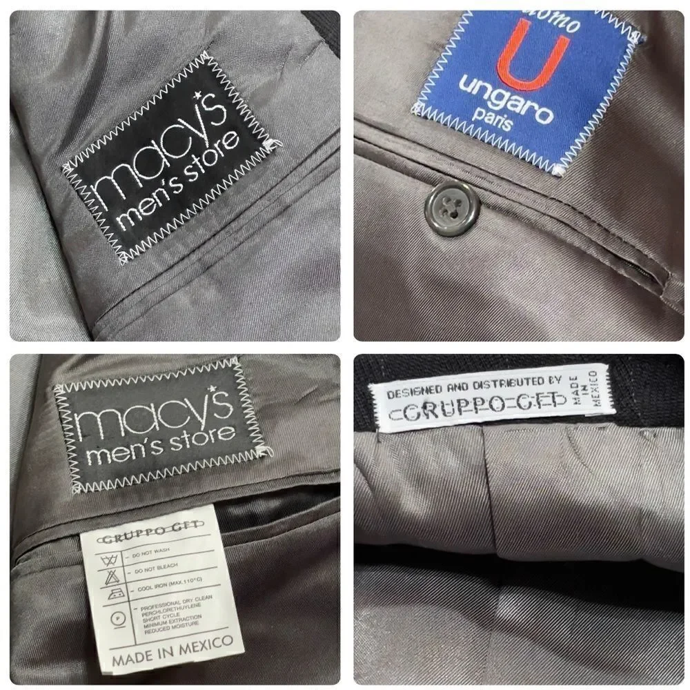 Uomo Ungaro Suit Jacket Sz 42L